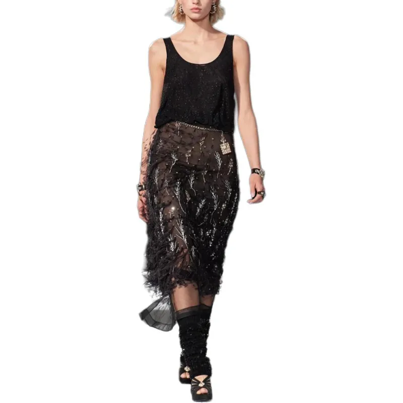 CHANEL SS24 Tank Tops Women's Black-1