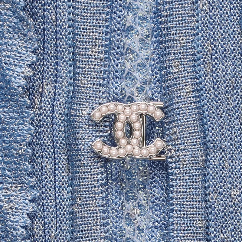 CHANEL 23 Spring And Summer Knitwear Women's Dark Blue-5