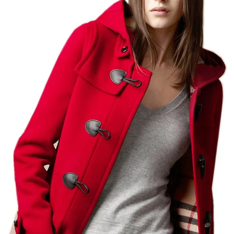 Burberry Coats Women's Red-4