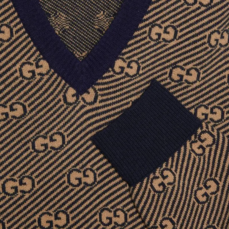 GUCCI Cashmere Sweaters Men Camel-5