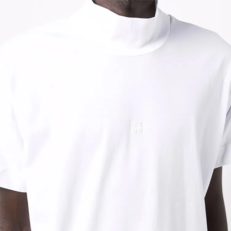 Givenchy 4G embroidered Cotton T shirt-4