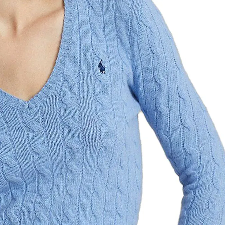 Polo Ralph Lauren Cable Knit V Neck Jumper-4