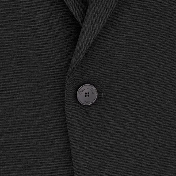 DIOR Oversized Blazer Business Suit Coat Women's Black-4