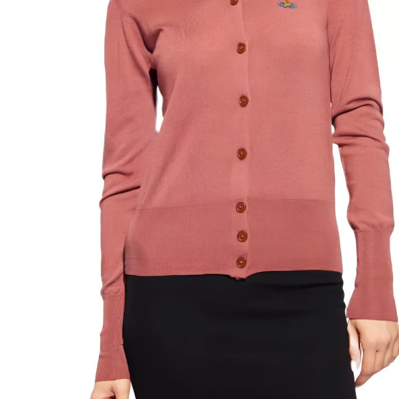 Vivienne Westwood Logo Embroidered Knitted Cardigan-4