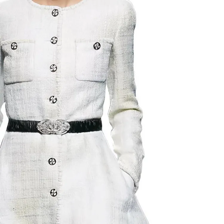CHANEL 23 Spring And Summer Jackets Coats Women's White-4