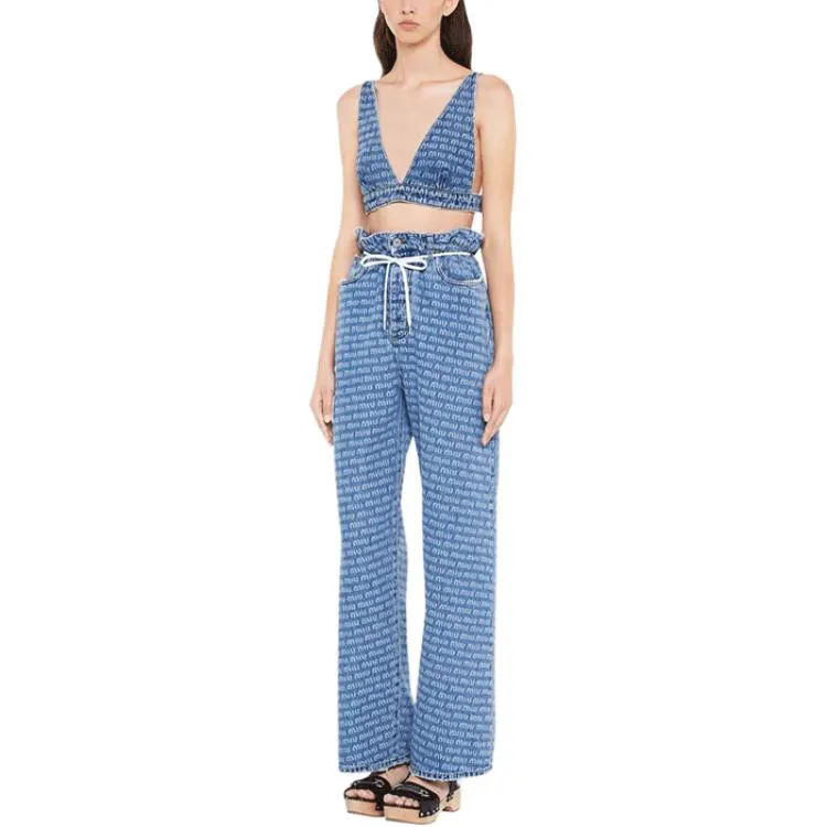 MIU MIU SS22 Camisole Women's Blue-1