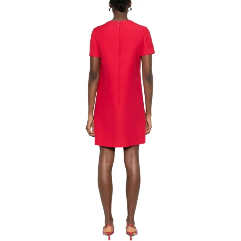 Valentino Crepe Couture Short-Sleeved Mini Dress-2