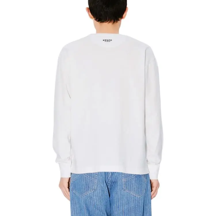 KENZO Boke Embroidered Long Sleeved T Shirt-4