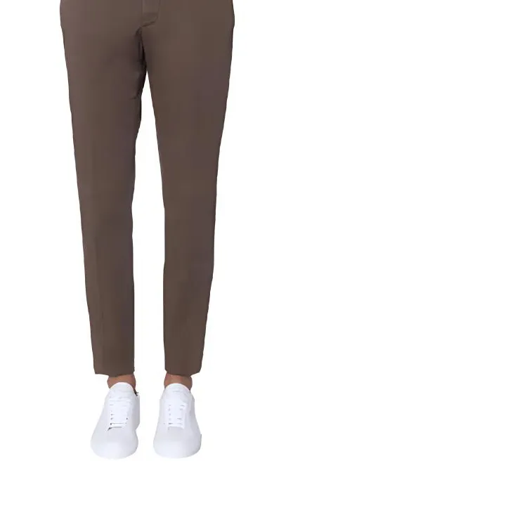 Zzegna SS23 Casual Pants Men's Brown-4