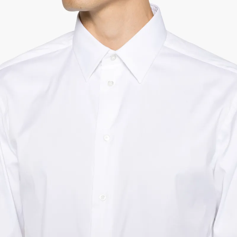 EMPORIO ARMANI Long Sleeved Twill Weave Shirt-4