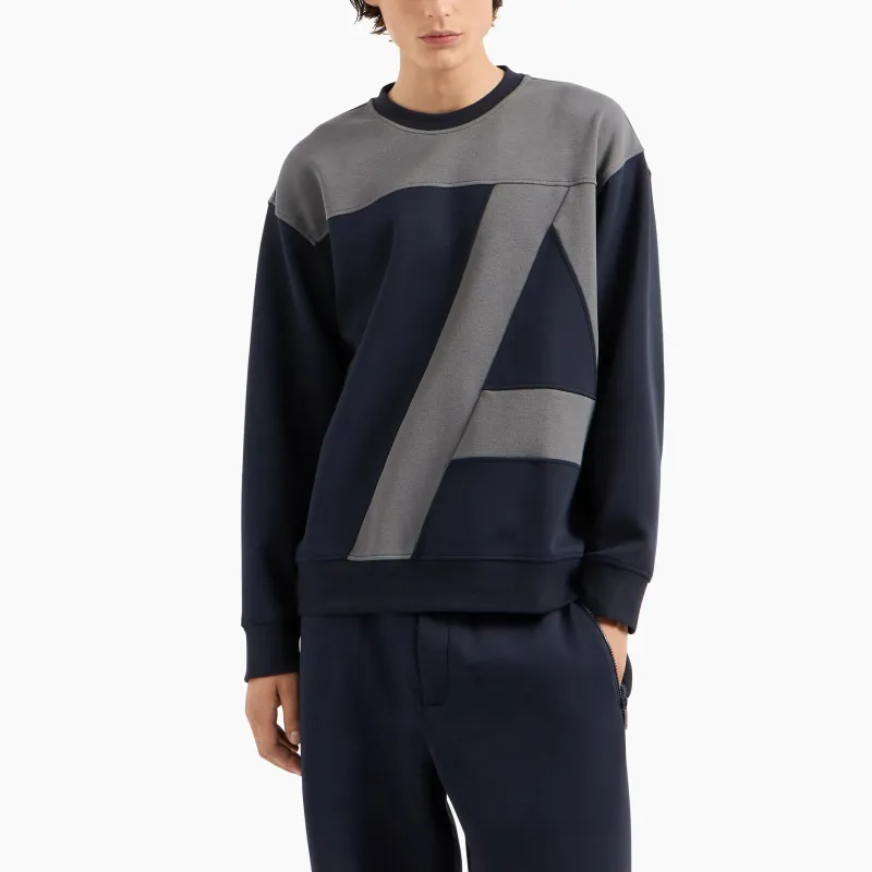 ARMANI EXCHANGEAE FW24 Sweatshirt Men's Navy-3