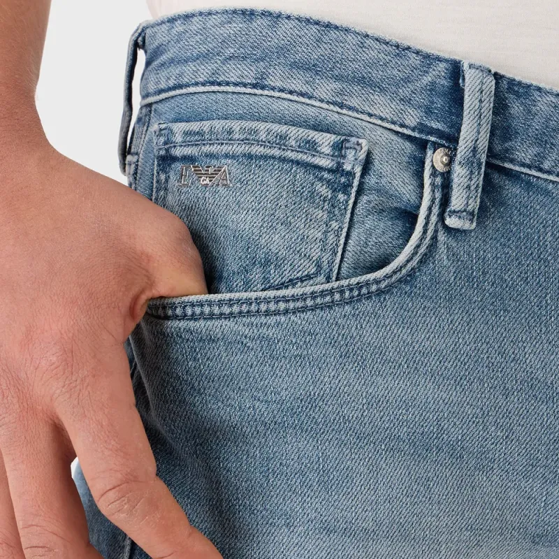 EMPORIO ARMANI Mid rise Straight leg Jeans-4
