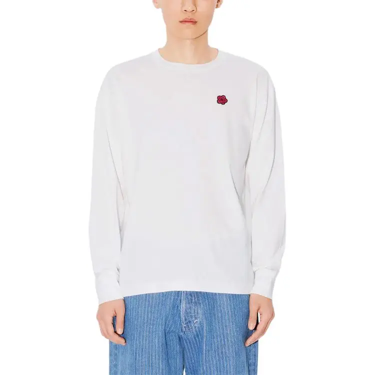 KENZO Boke Embroidered Long Sleeved T Shirt-3