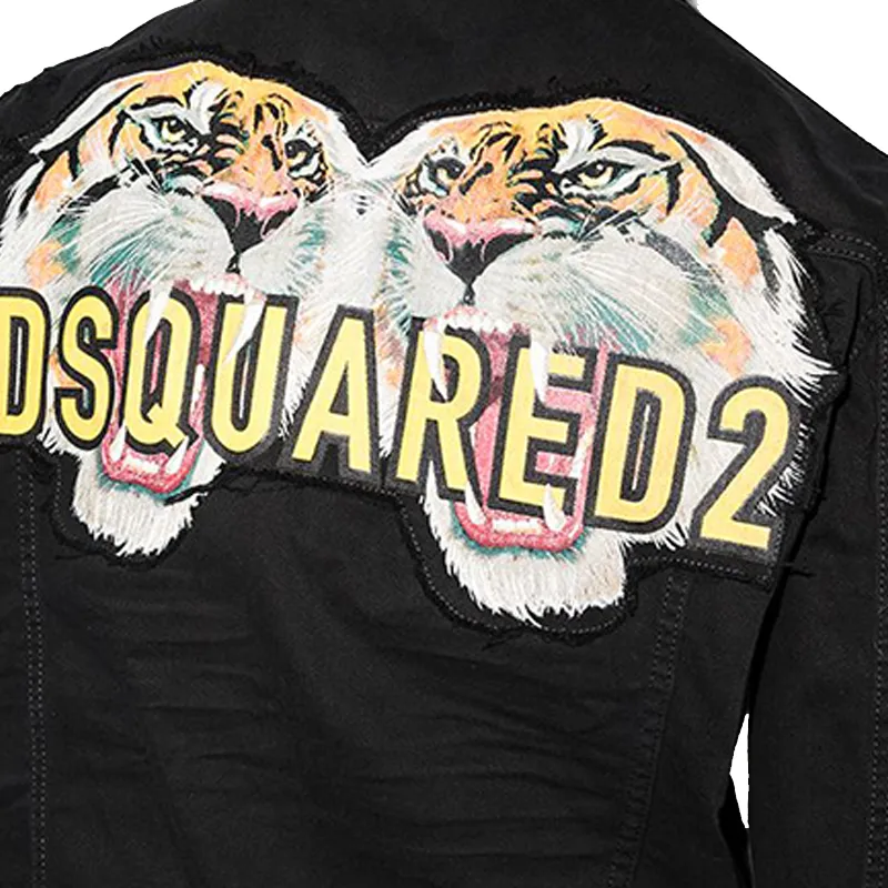 DSQUARED 2 SS22 Denim Jacket Men's Black-4