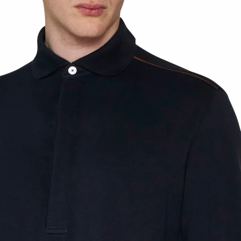 Ermenegildo Zegna Long Sleeve Polo Shirt-4