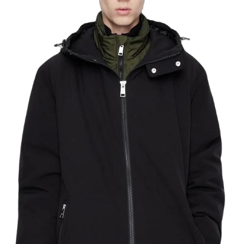 ARMANI EXCHANGEAE FW22 Coat Men's Black-4