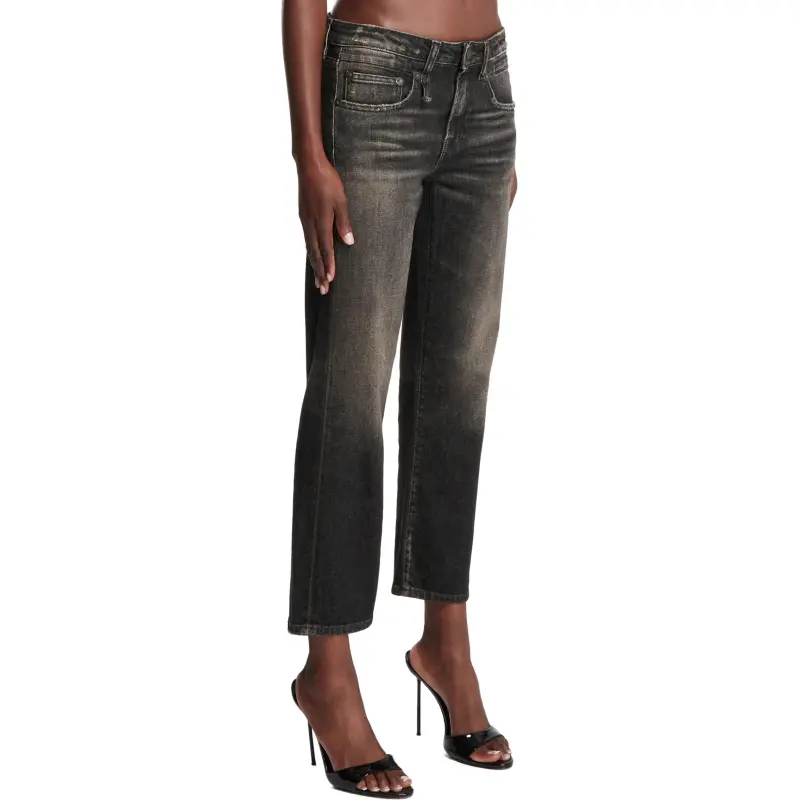 R13 Distressed effect Cropped Jeans-3