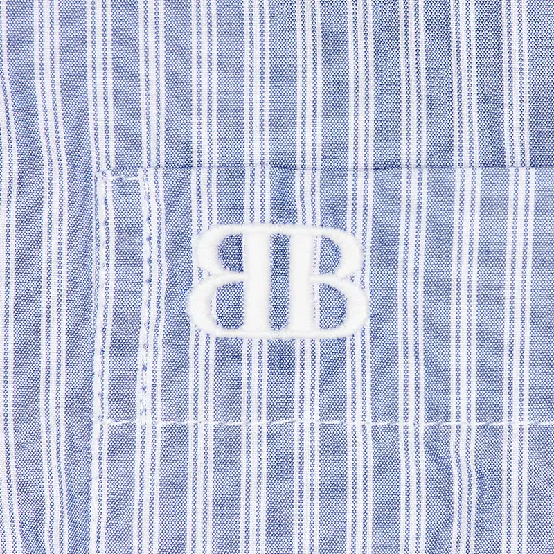 Balenciaga Knot Detailed Striped Shirt-5