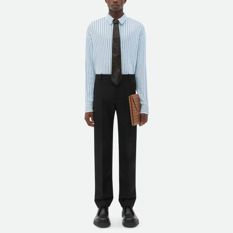 Bottega Veneta Slim Fit Tailored Trousers-3