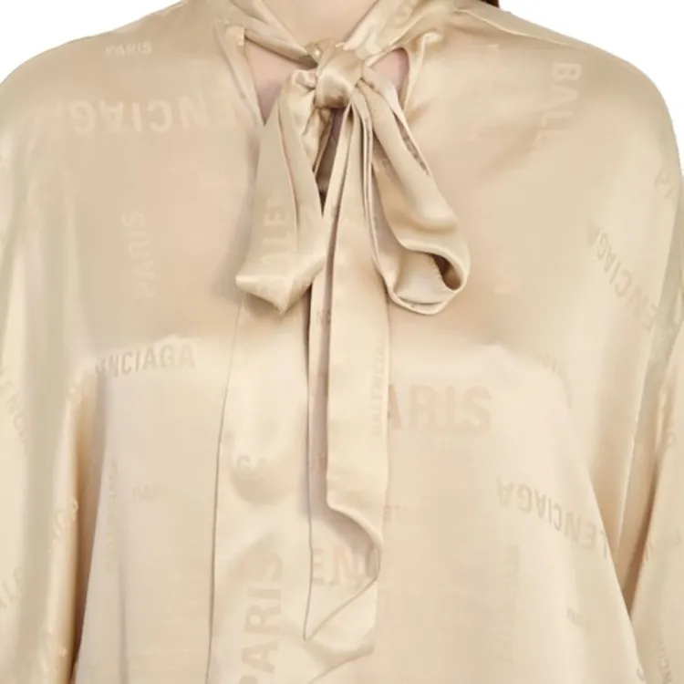 Balenciaga Bal Paris Silk Blouse-4