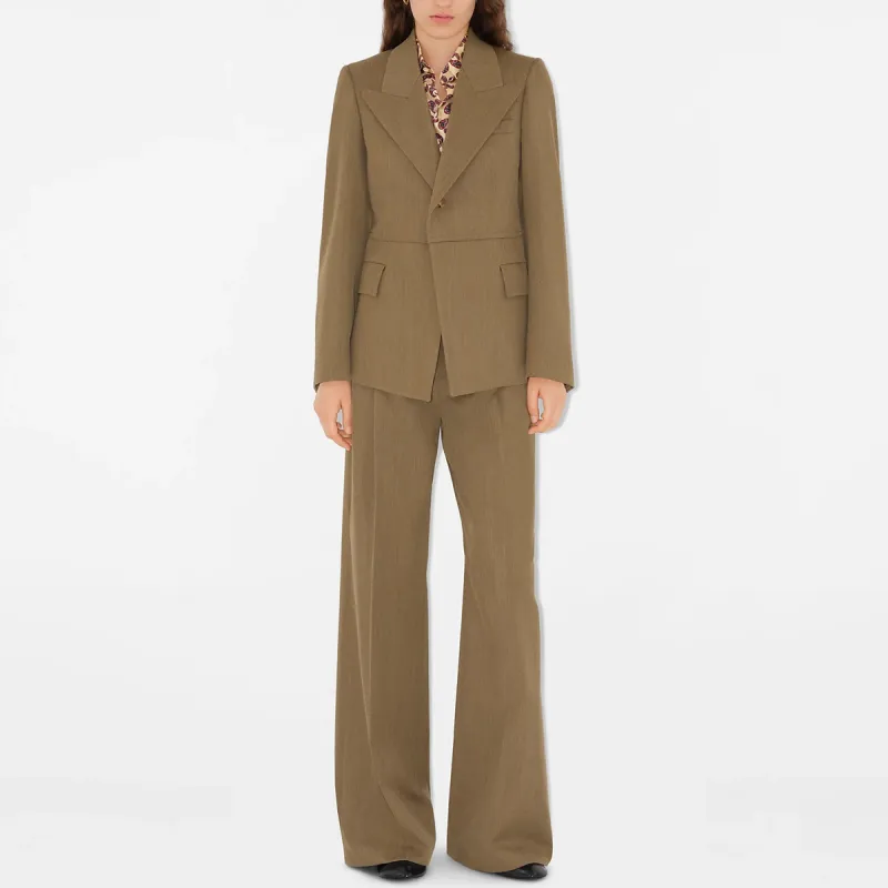 Burberry SS24 Business Suits Coats Women's Brown-1