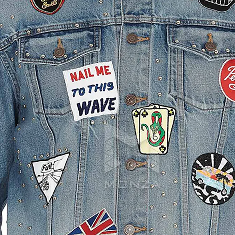 CELINE Denim Jackets Men Blue-5