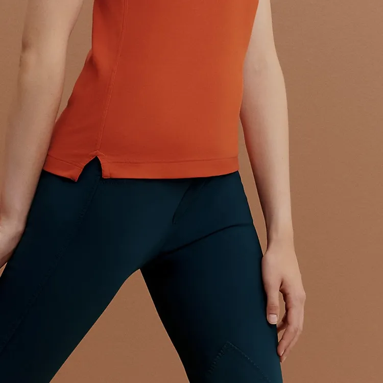HERMES SS23 Polo Shirt Women's Flame Orange-4