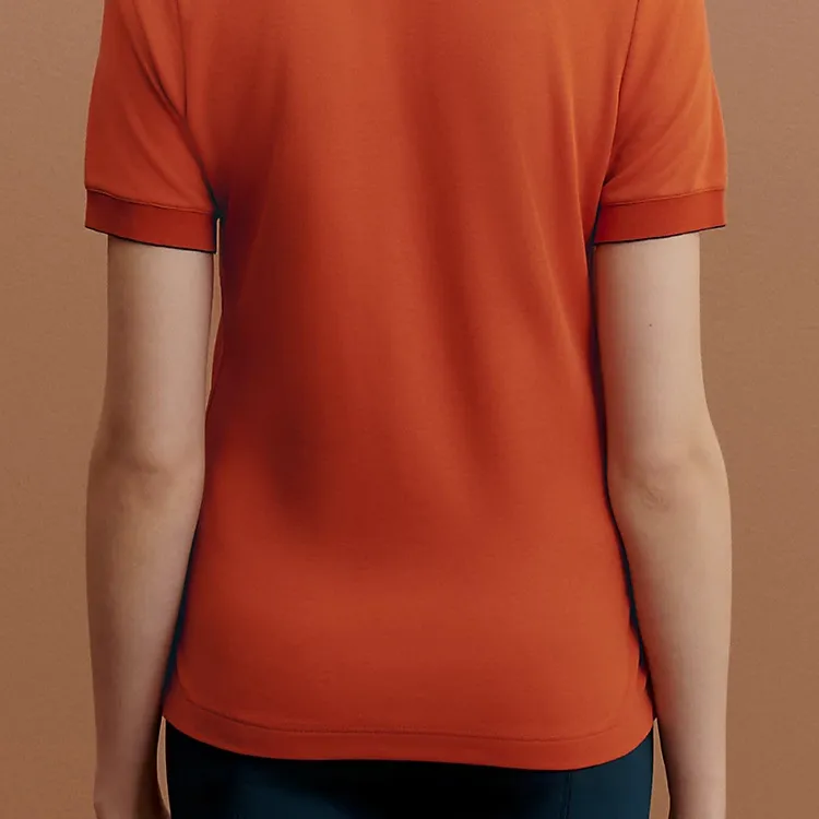 HERMES SS23 Polo Shirt Women's Flame Orange-3
