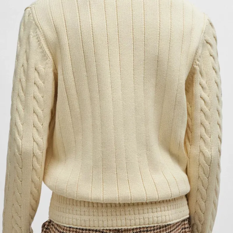 HUGO BOSS Sweaters Men Beige-4
