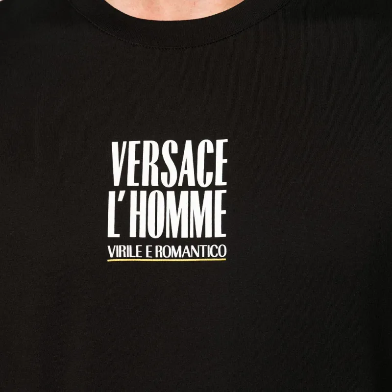 VERSACE T Shirts Men Black-5