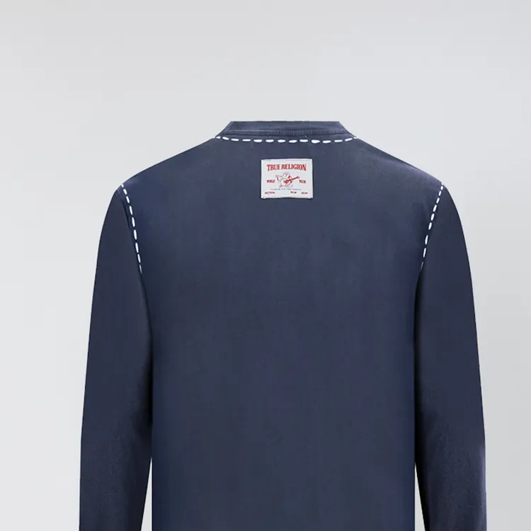 TRUE RELIGION FW24 T-Shirt Men's Navy Blue-4