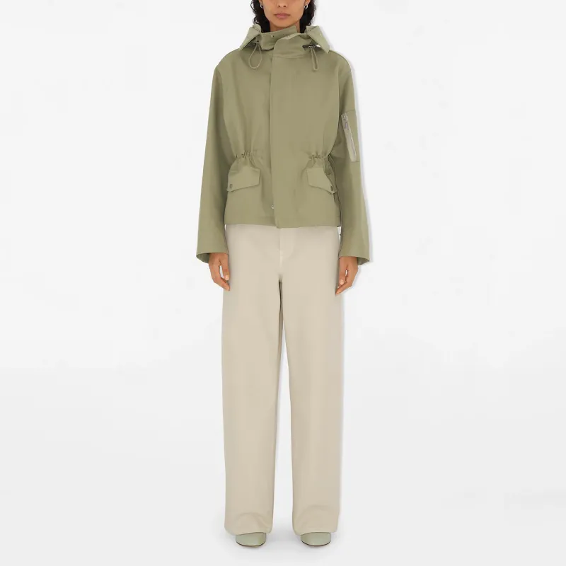 Burberry Faux fur Trim Cotton Parka Coat-1