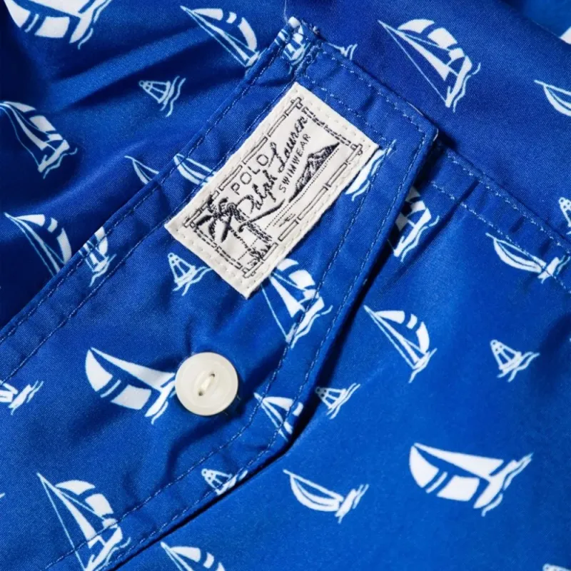 Polo Ralph Lauren Graphic Printed Drawstring Swim Shorts-5