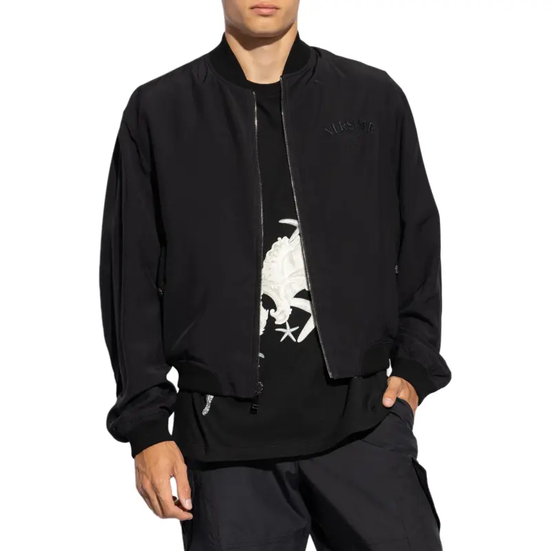 VERSACE Barocco Sea Reversible Zipped Bomber Jacket-4