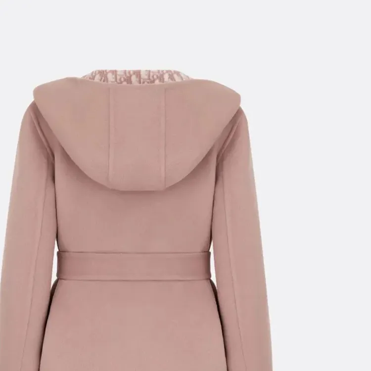 DIOR Quarterly New Products Cropped Coats Women's Pink-6