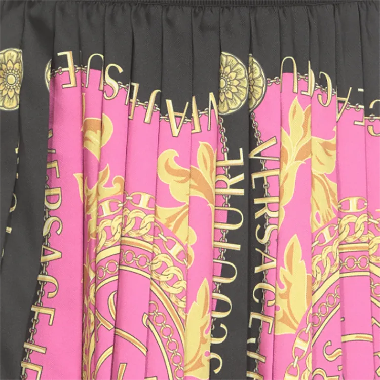 VERSACE JEANS COUTURE Barocco Print Pleated Mini Skirt-5