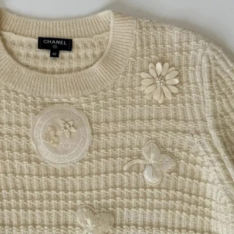 CHANEL Sweaters Women's White-3