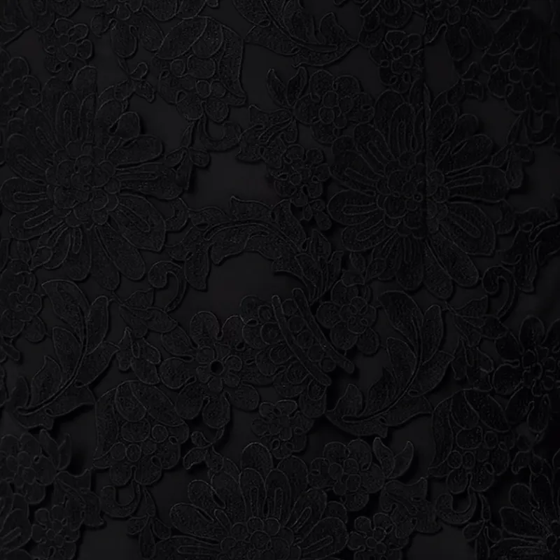 LOUIS VUITTON Floral Lace Mini Skirt-4