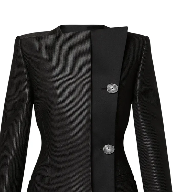 LOUIS VUITTON Asymmetrical Twill Blazer-3