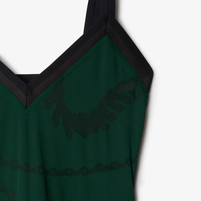 Burberry Shield Hardware Asymmetric Midi Dress-5