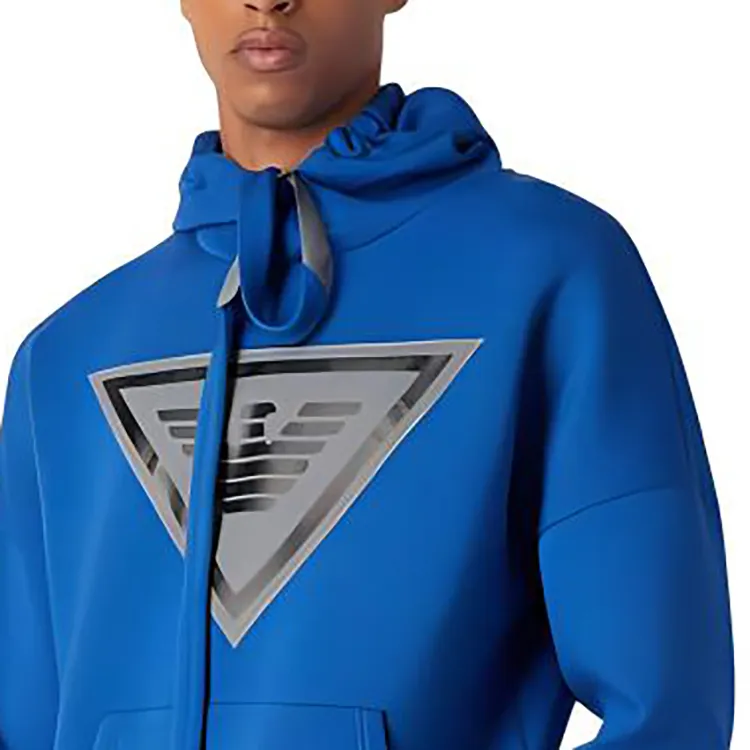 EMPORIO ARMANI SS23 Sweatshirts Men Electric Glow Blue-3