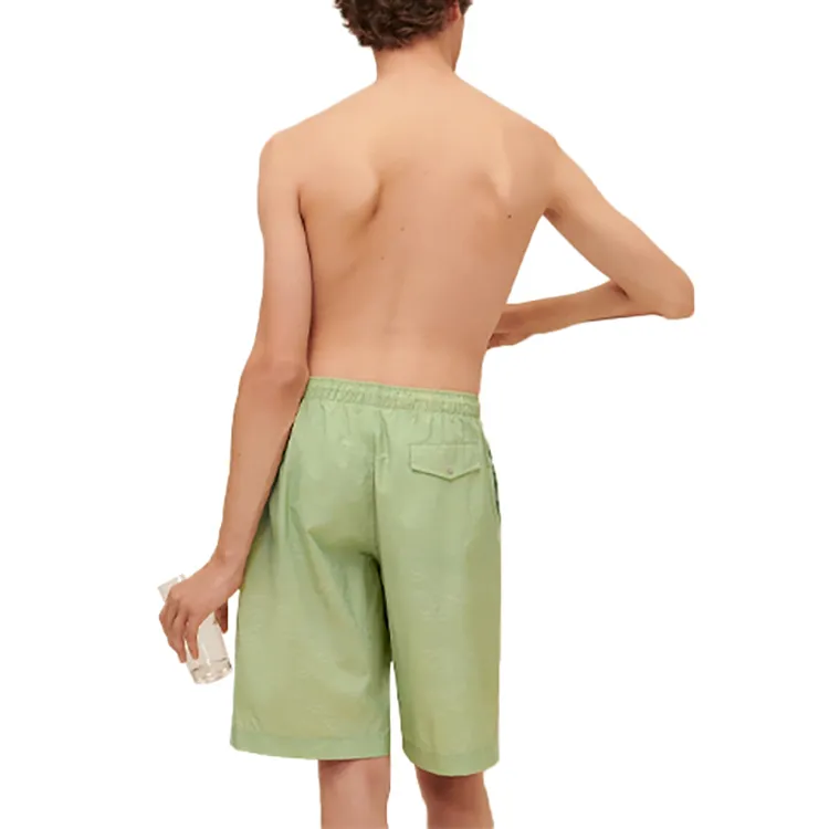 HERMES Casual Shorts Men Apricot Green-1