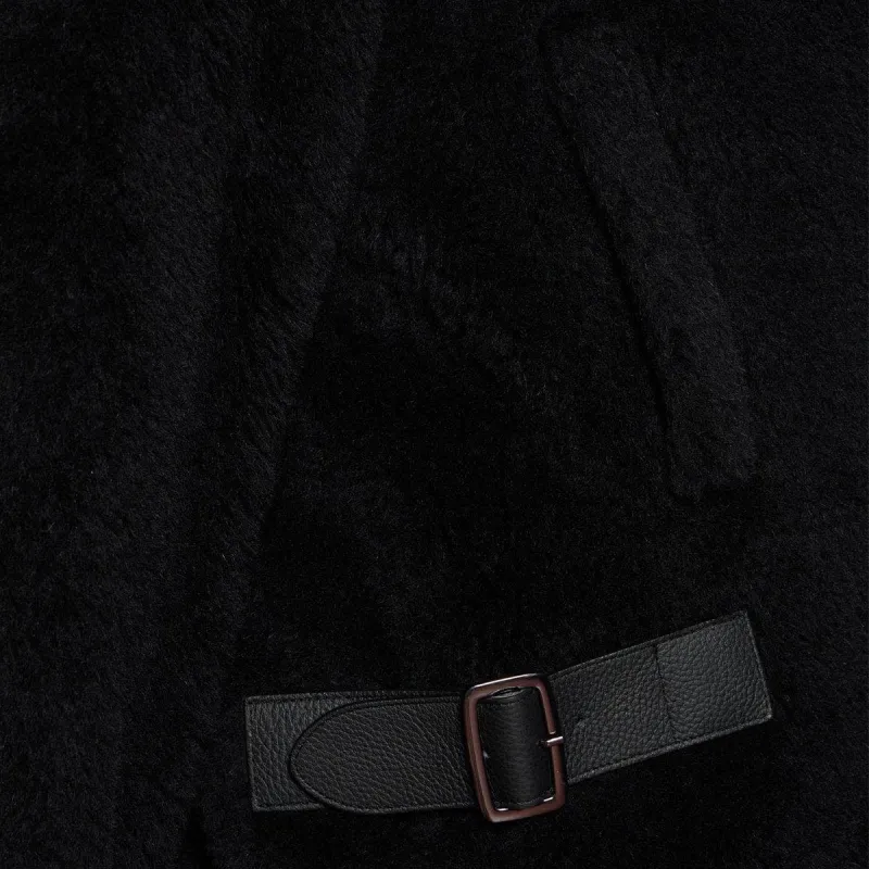 MaxMara Buckle Detailed Long Sleeved Coat-4