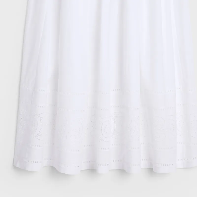CELINE Casual Long Skirts Women's White-2