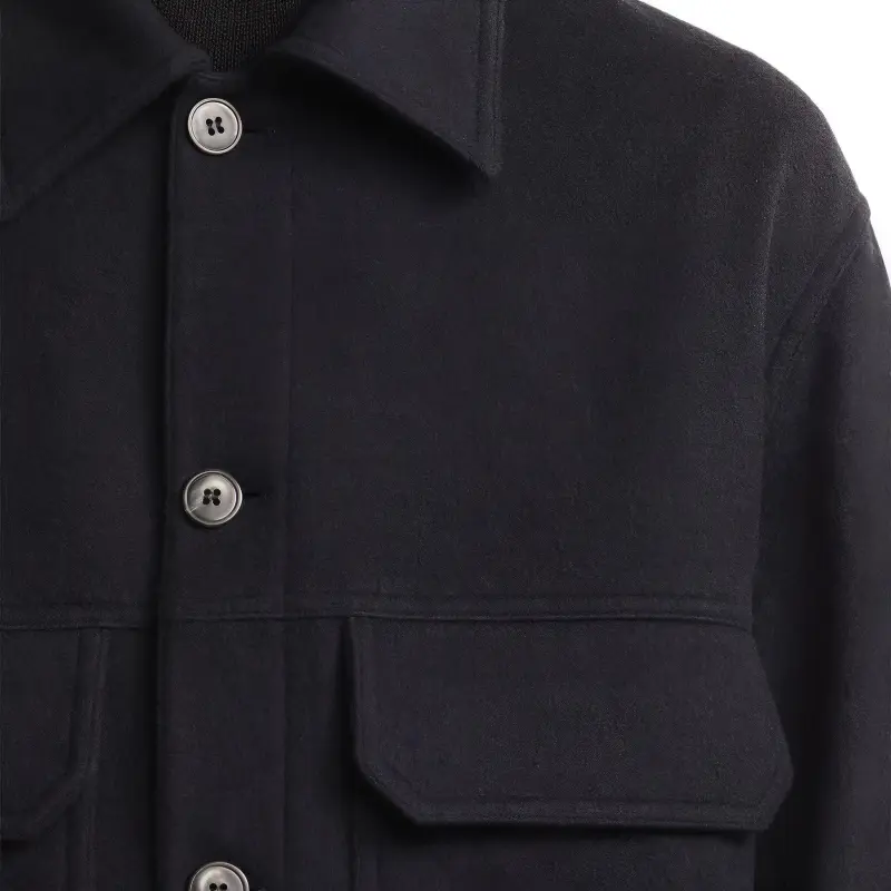 HOGAN Button up Felted Shirt Jacket-6