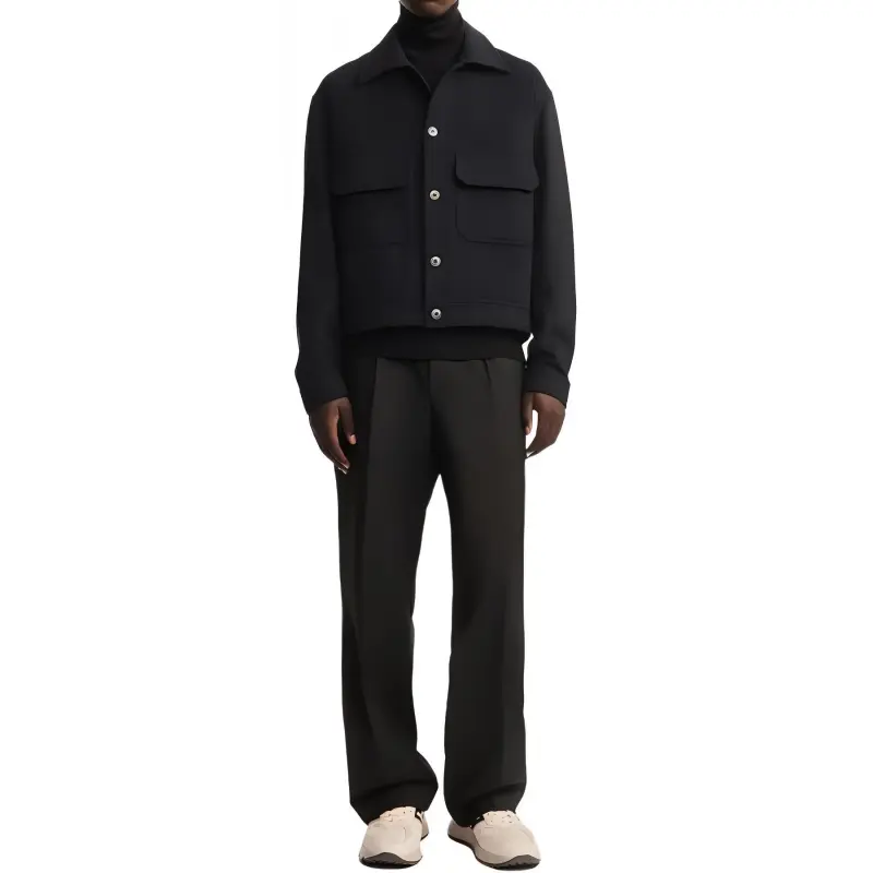 HOGAN Button up Felted Shirt Jacket-2