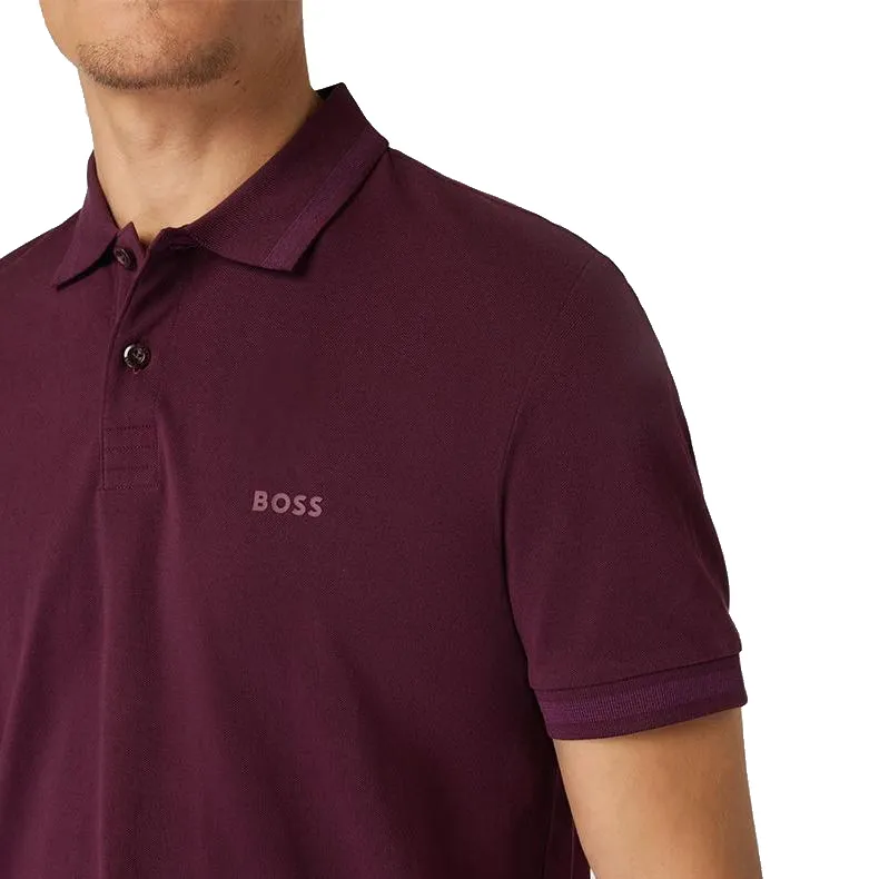 HUGO BOSS Polo Shirt Men's Burgundy-4