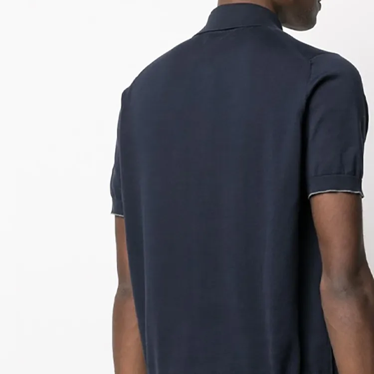 Brunello Cucinelli Short Sleeved Buttoned Polo Shirt-4