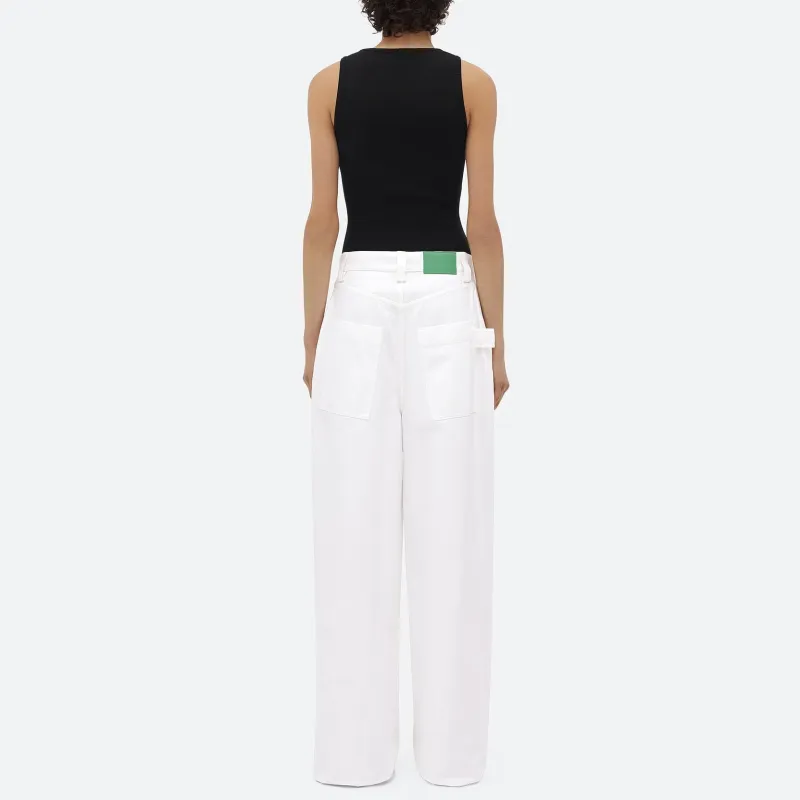 Bottega Veneta Logo Patch Straight Leg Jeans-4