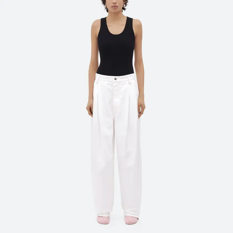 Bottega Veneta Logo Patch Straight Leg Jeans-3